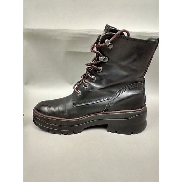 Timberland Malynn EK+ Black Leather Waterproof Lace-Up Boots Shoes Women's 7 - Picture 11 of 13